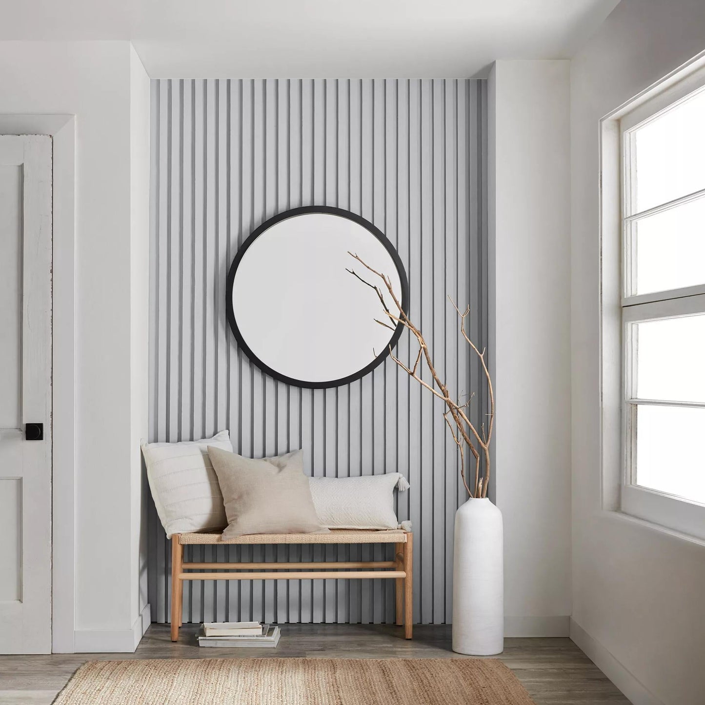 Round Framed Mirror