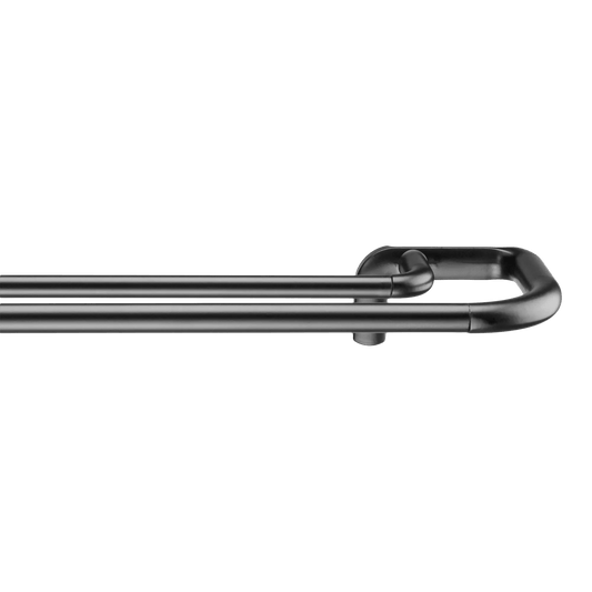 Blackout Curtains Double Rod Set - Diameter 19mm