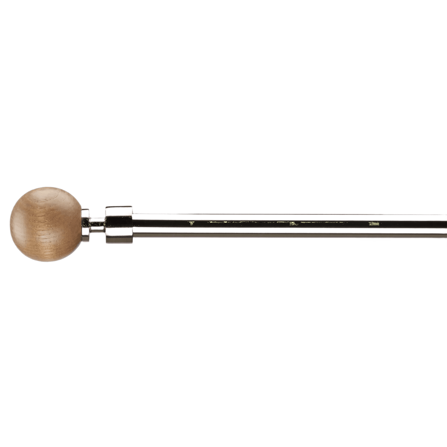 Natural Wood Curtain Rod Set - Diameter 13/16 mm