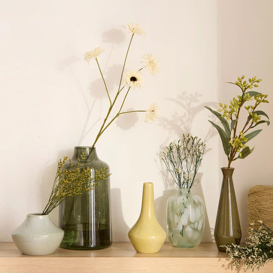 Green Glass Table vase