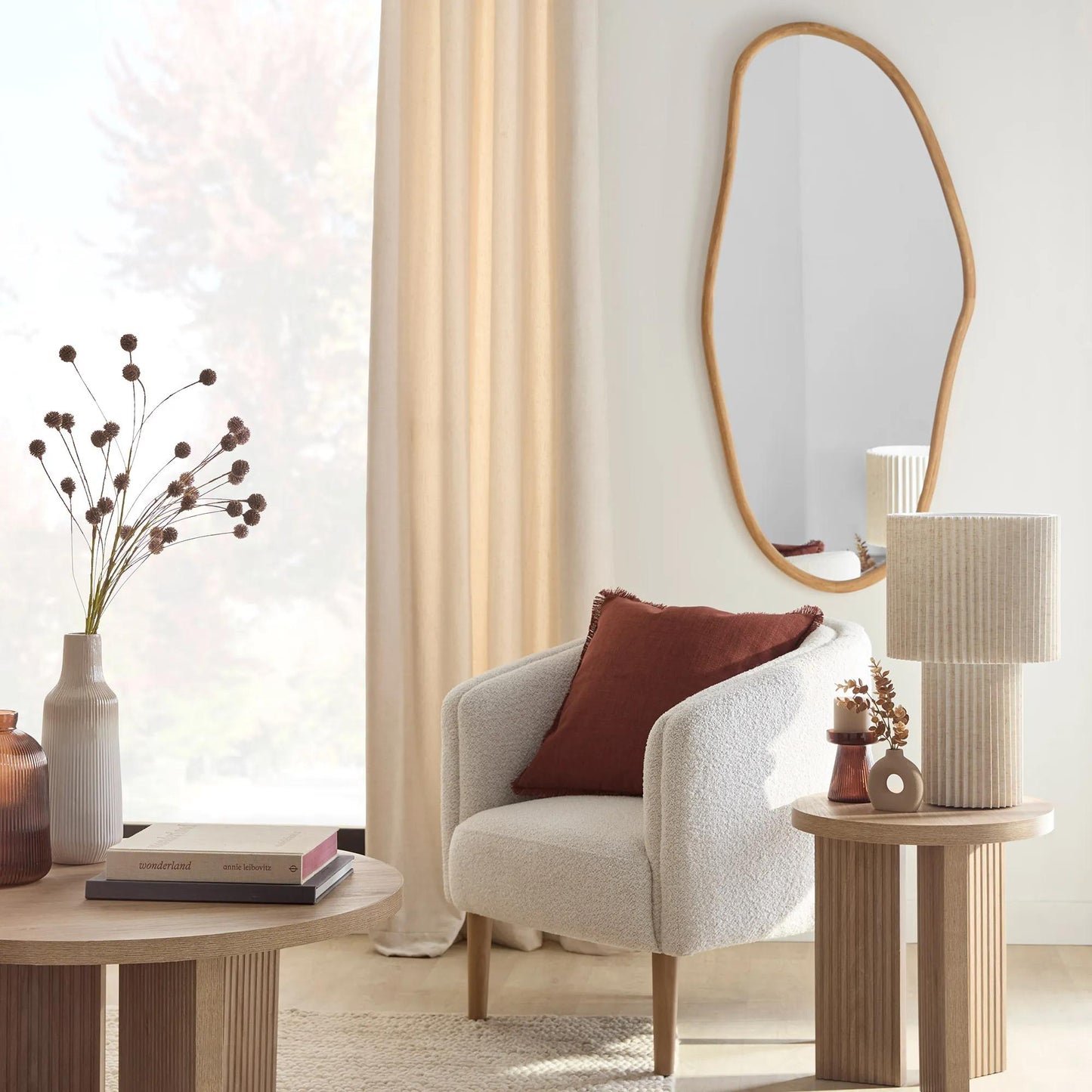 Organic Wood Mirror