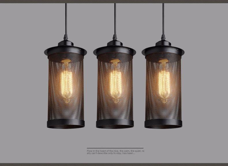 Flame Pendant Light Vintage Pendant Lamp Kitchen Island Villa Loft Retro Suspension Lighting Fixture