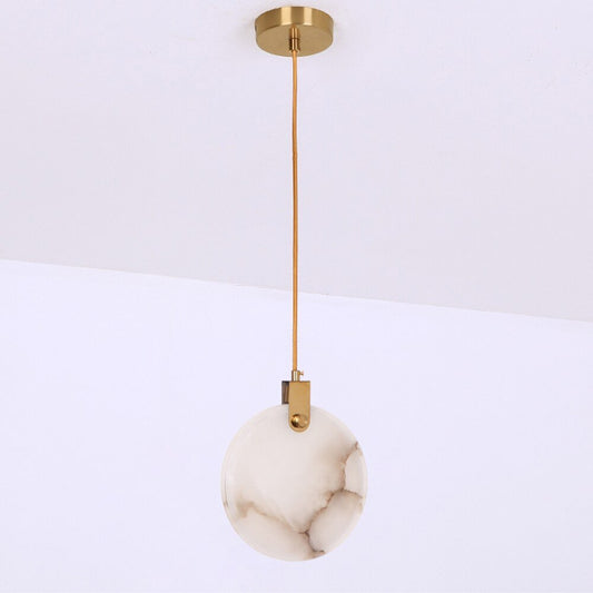 Modern Marble LED Chandelier Lamp Long Staircase Chandeliers Pendant Light