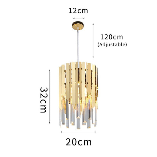Small Round k9 Crystal Modern Led Chandelier for Living Room Kitchen Dining Room Bedroom Bedside