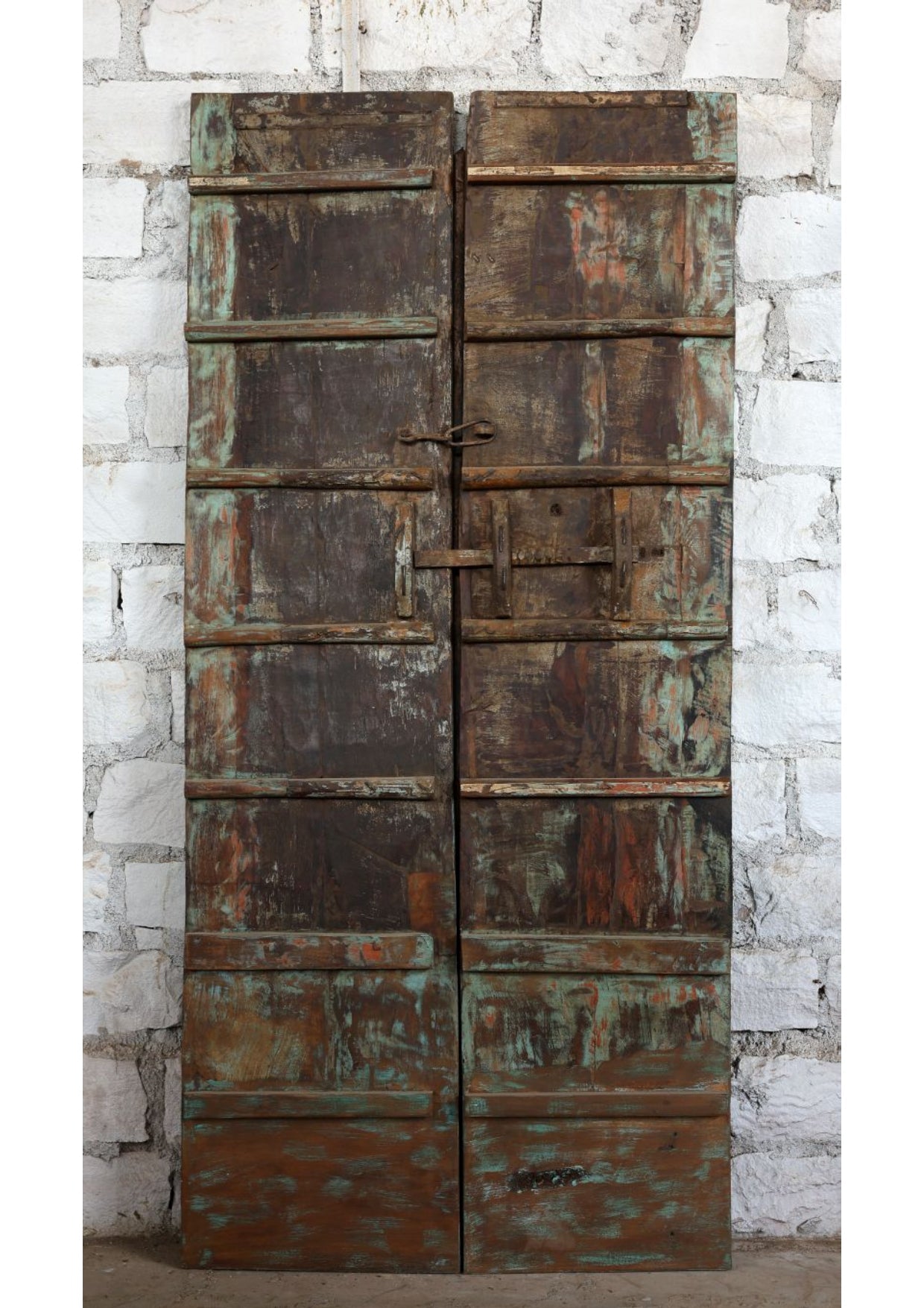 Antique Hand Carved Door Panels Scallop Arch Teak Exterior Double Doors 85