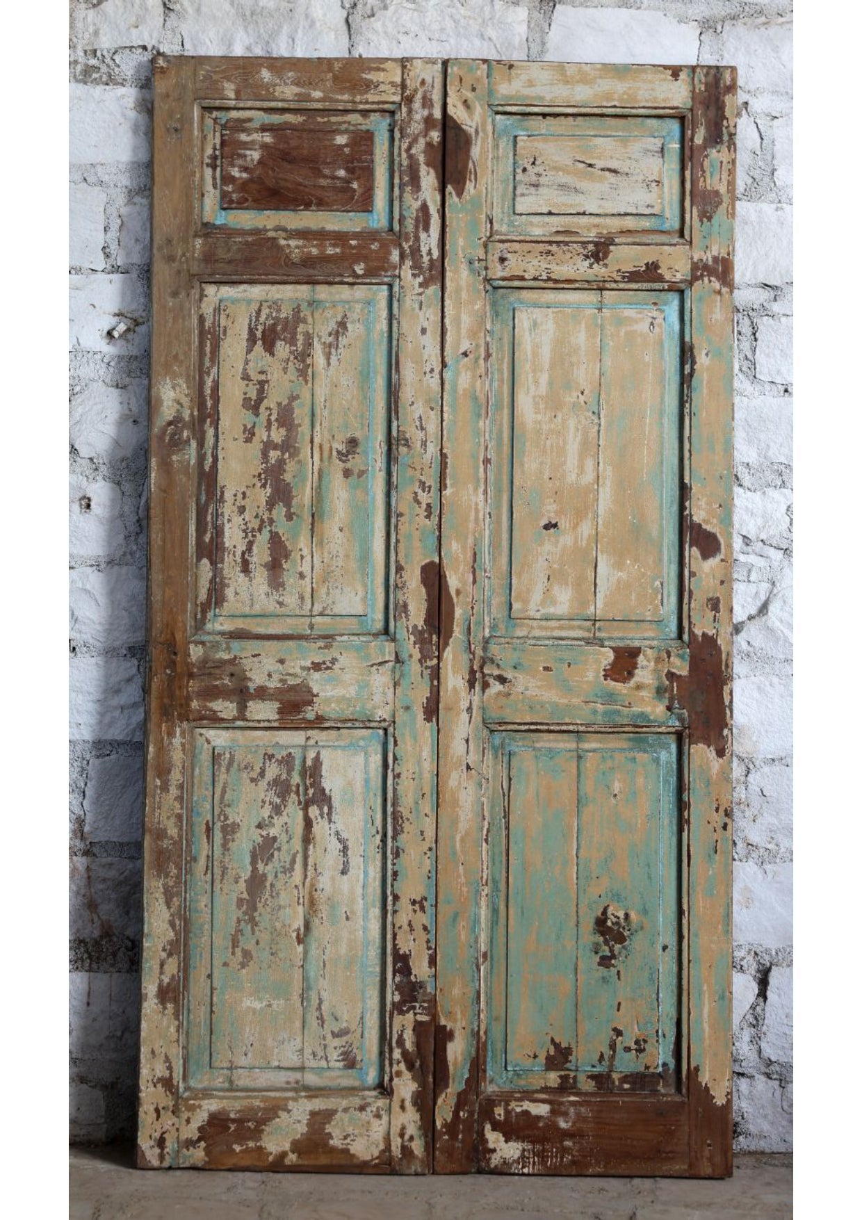 Antique Barn Doors Hand Carved Architectural Indian Double Door 81x42