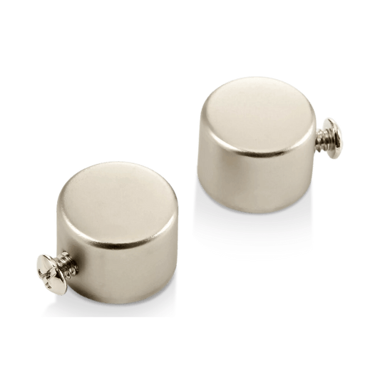 Silver Pole End Caps