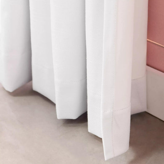 White Kimia Blackout Curtain