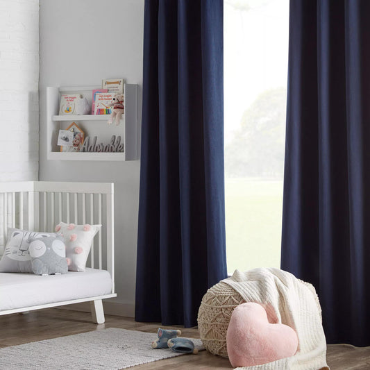 Navy Kimia Blackout Curtain