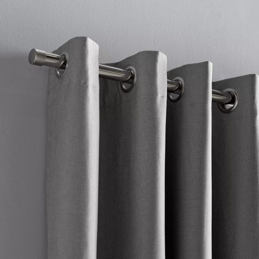 Light Grey Chambray Blackout Curtain