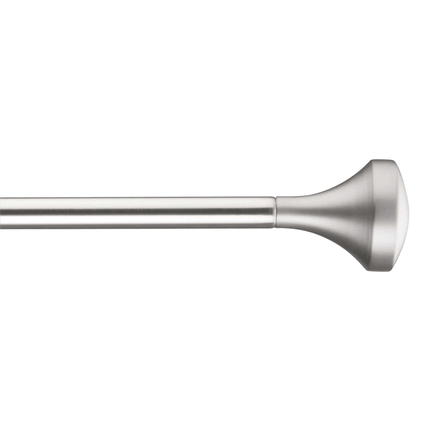 Brushed Nickel Curtain Rod Set - Diameter 16/19 mm
