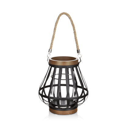 Wood-Like & Metal Lantern