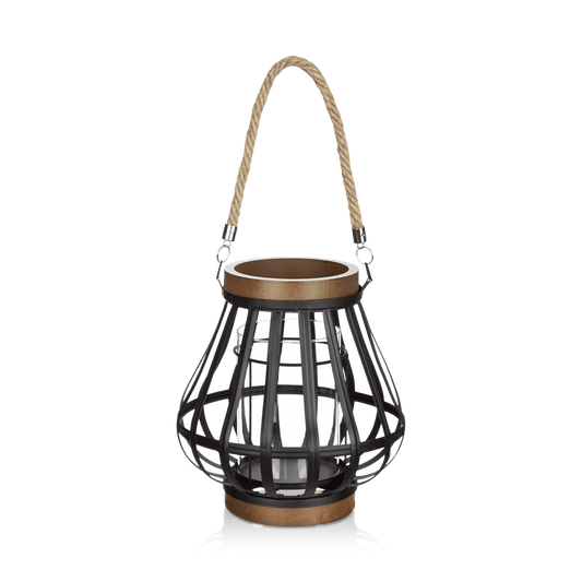 Wood-Like & Metal Lantern