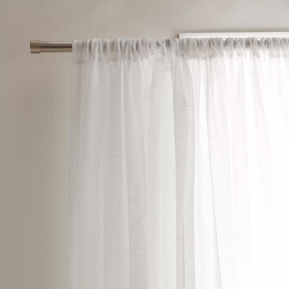 White Carla Sheer Curtain
