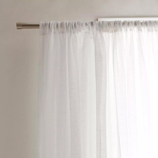 White Carla Sheer Curtain