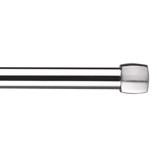 Silver Melbourne Curtain Rod Set - Diameter 25mm