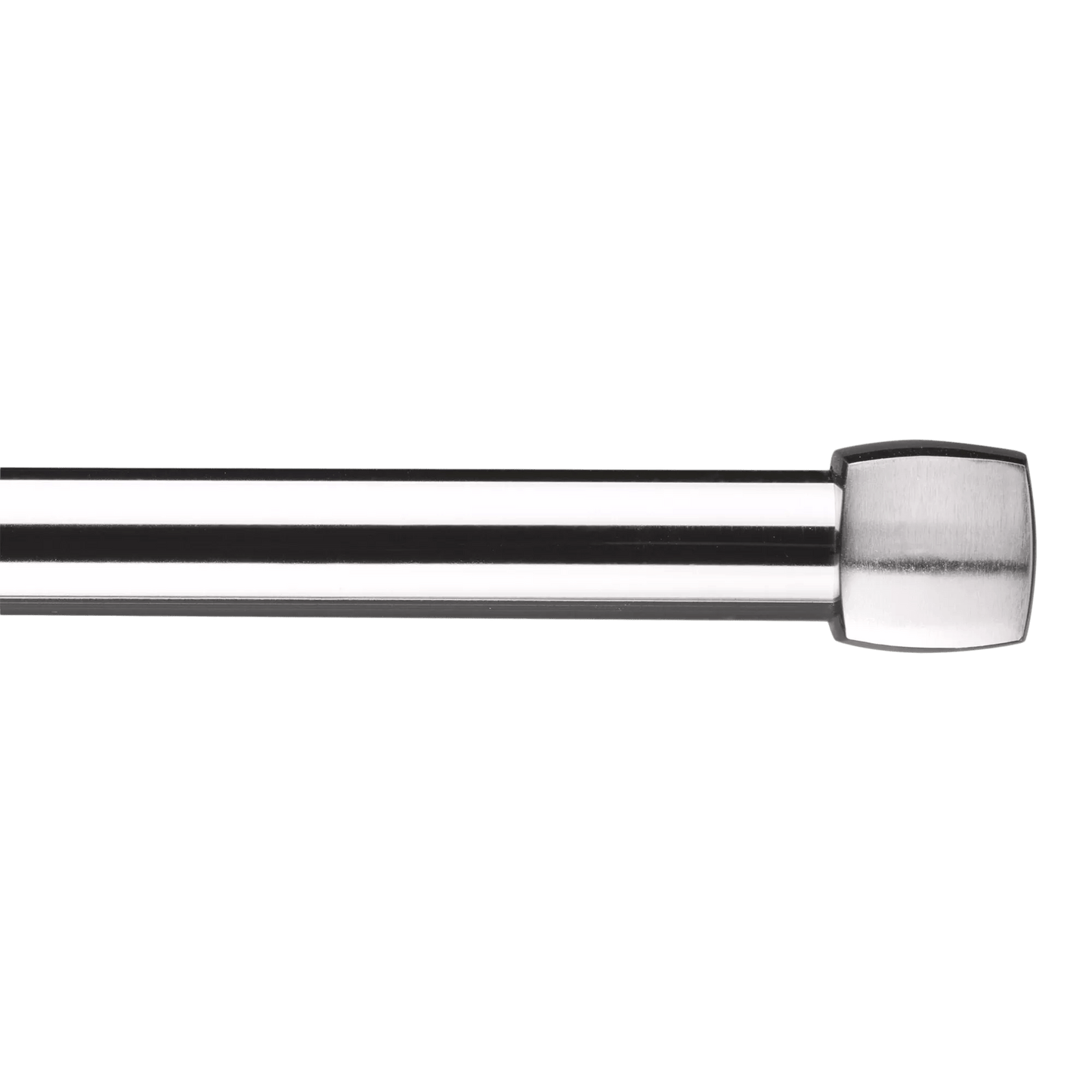 Brushed Nickel Melbourne Curtain Rod Set - Diameter 25mm