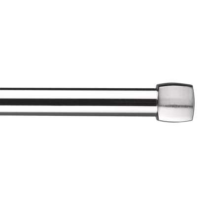 Brushed Nickel Melbourne Curtain Rod Set - Diameter 25mm