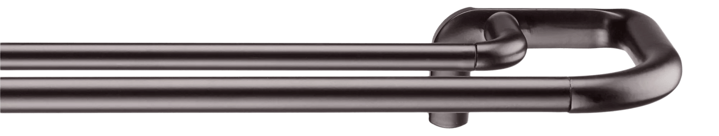 Blackout Curtains Double Rod Set - Diameter 19mm