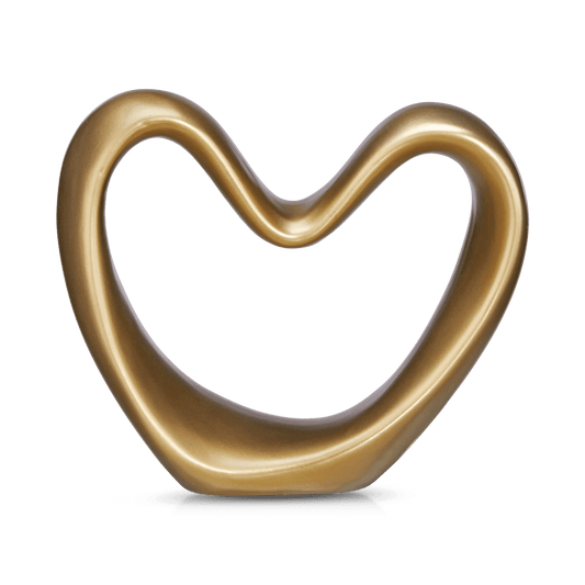 Gold Decorative Ceramic Heart