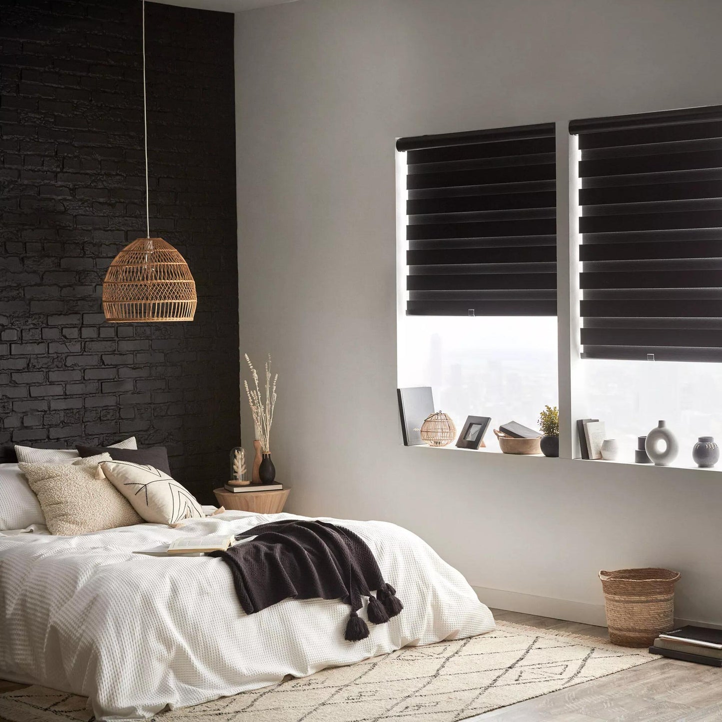 Black Cordless Sheer Shade