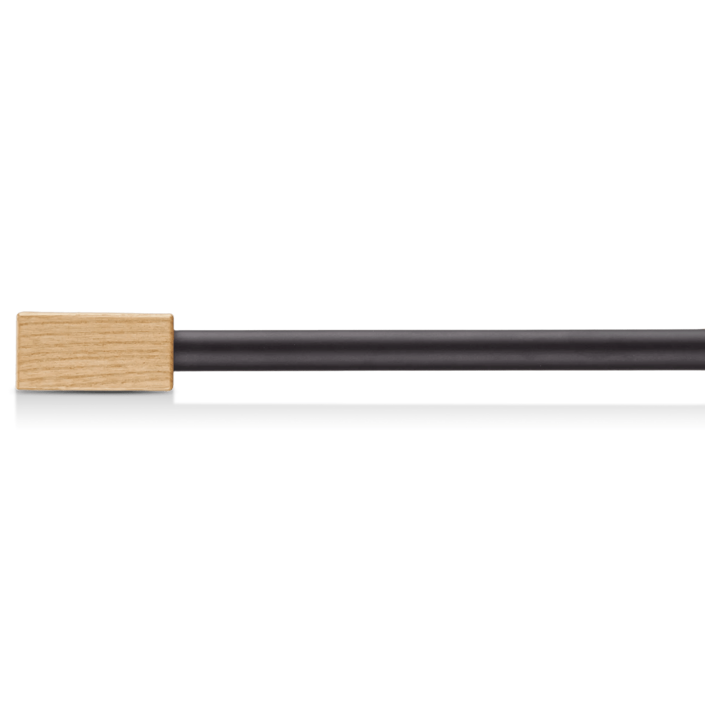 Rectangular Wood Curtain Rod Set - Diameter 13/16 mm