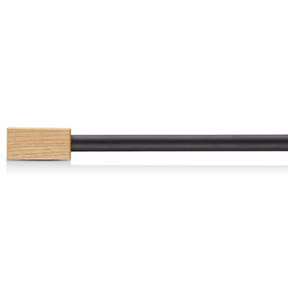 Rectangular Wood Curtain Rod Set - Diameter 13/16 mm
