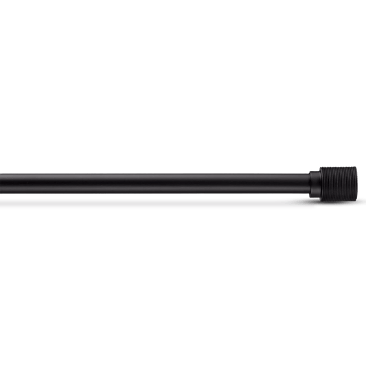 Black Chelsea Curtain Rod Set - Diameter 16/19 mm