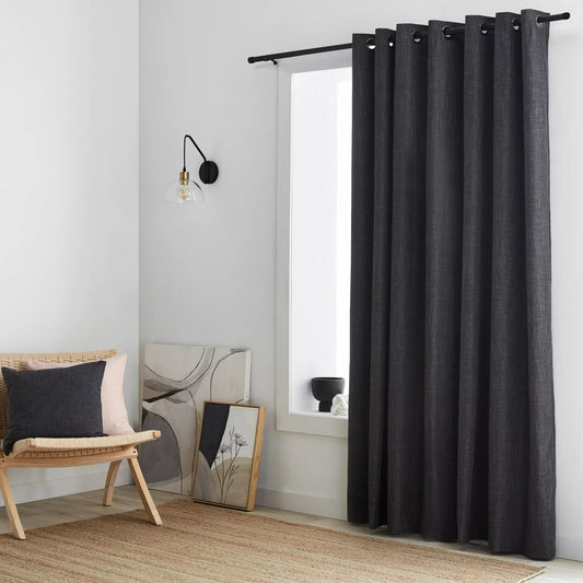 Charcoal Chita Blackout Curtain