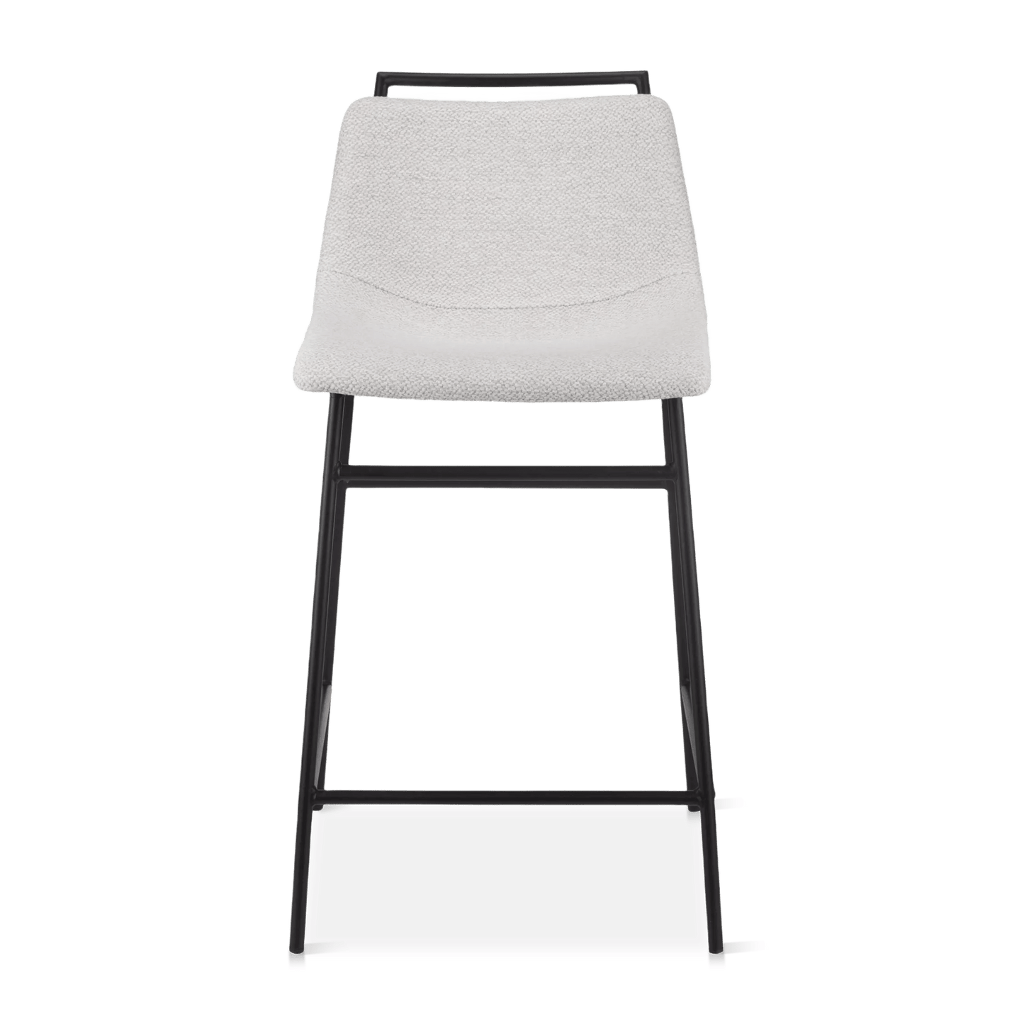 Fabric and Metal Counter Stool