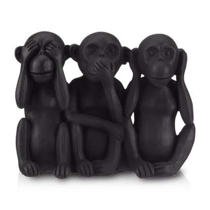 Three Wise Monkeys Resin Statuettes