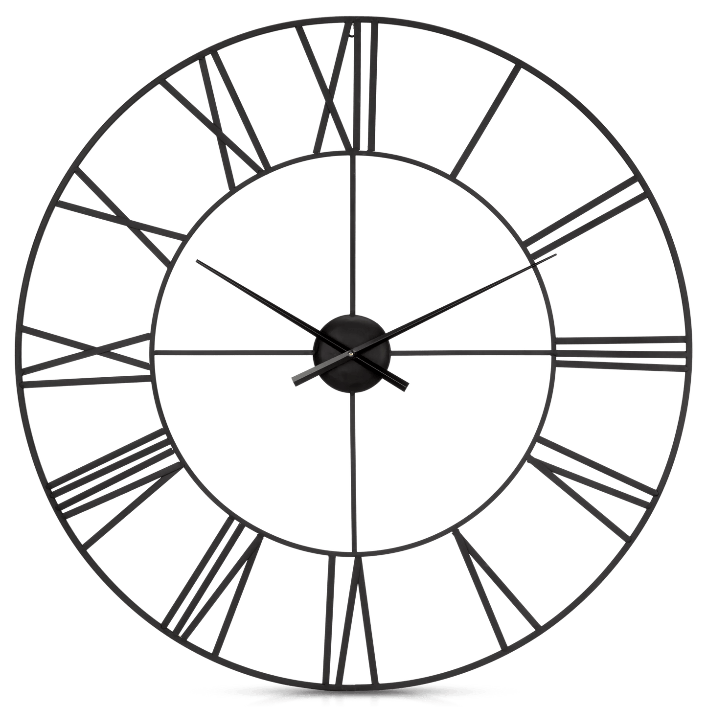 Black Metal Wall Clock