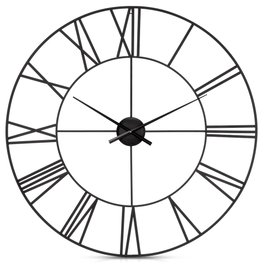 Black Metal Wall Clock