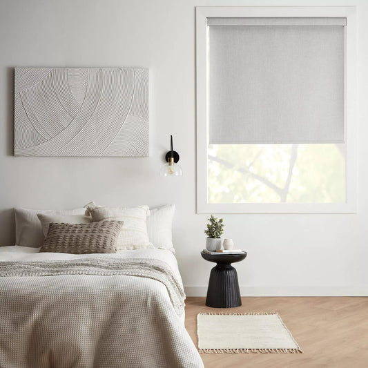 Light Grey Chita Cordless Blackout Roller Shade