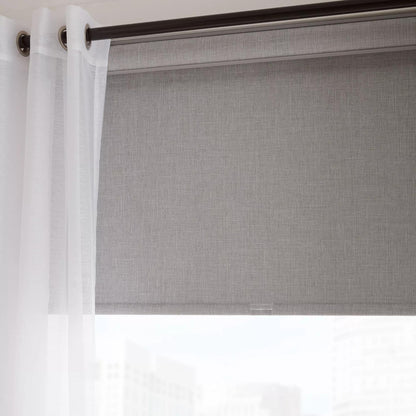 Light Grey Chita Cordless Blackout Roller Shade