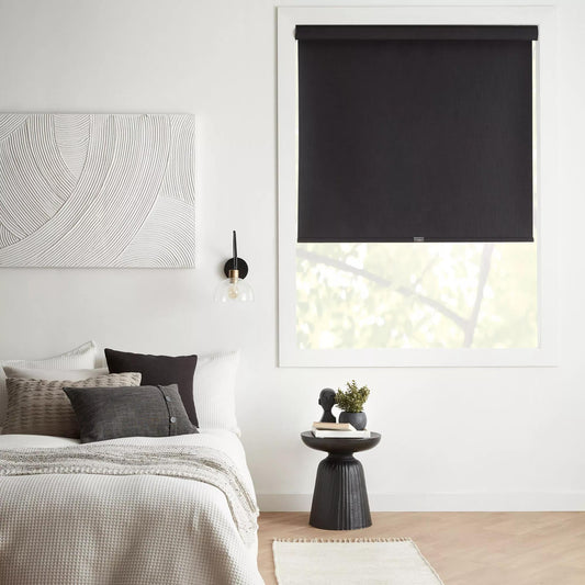 Black Chita Cordless Blackout Roller Shade