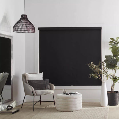 Black Chita Cordless Blackout Roller Shade