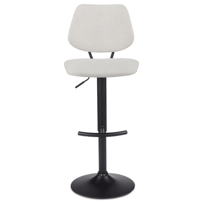 Fabric and Metal Adjustable Counter Stool