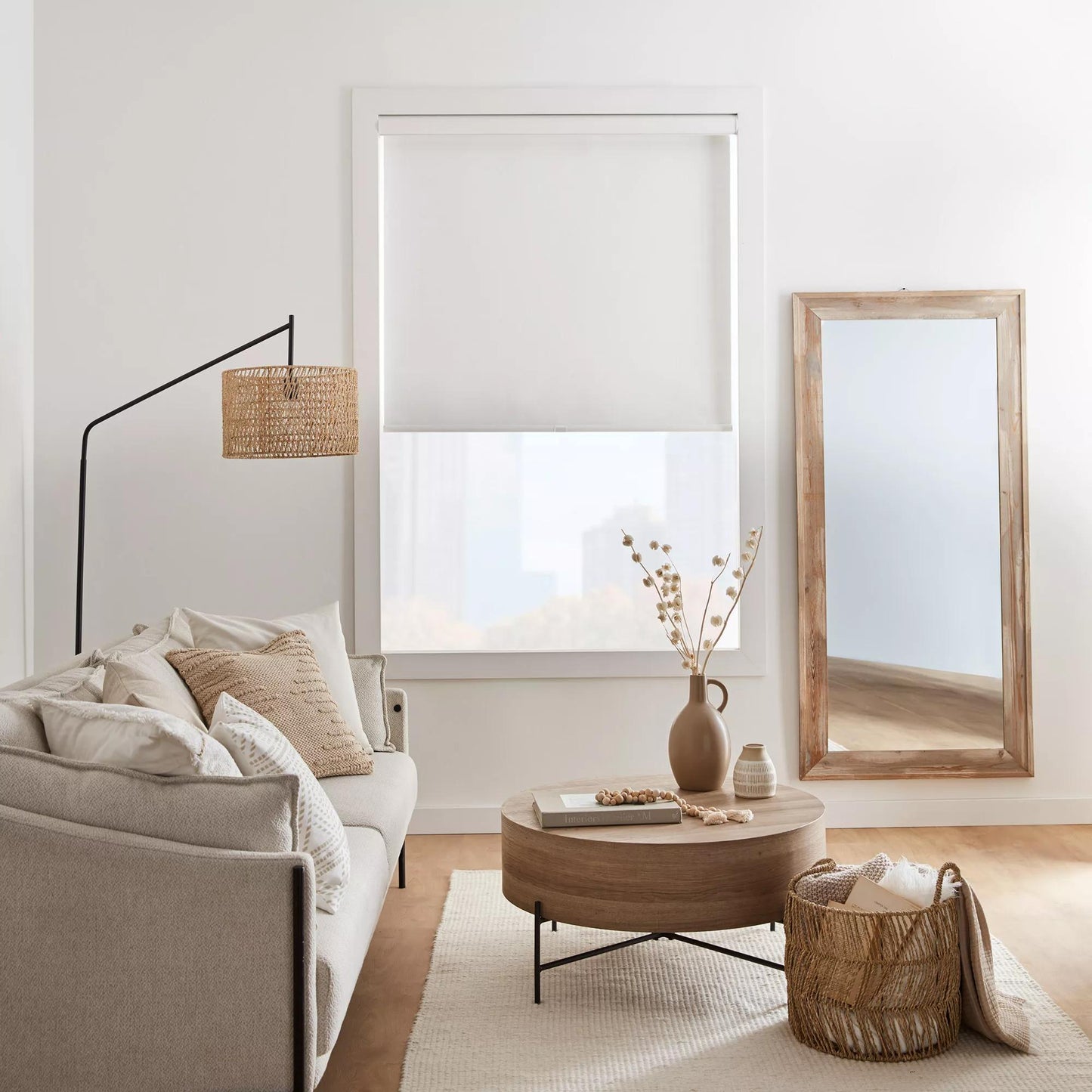 Off White Chita Cordless Blackout Roller Shade