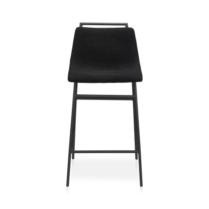 Fabric and Metal Counter Stool