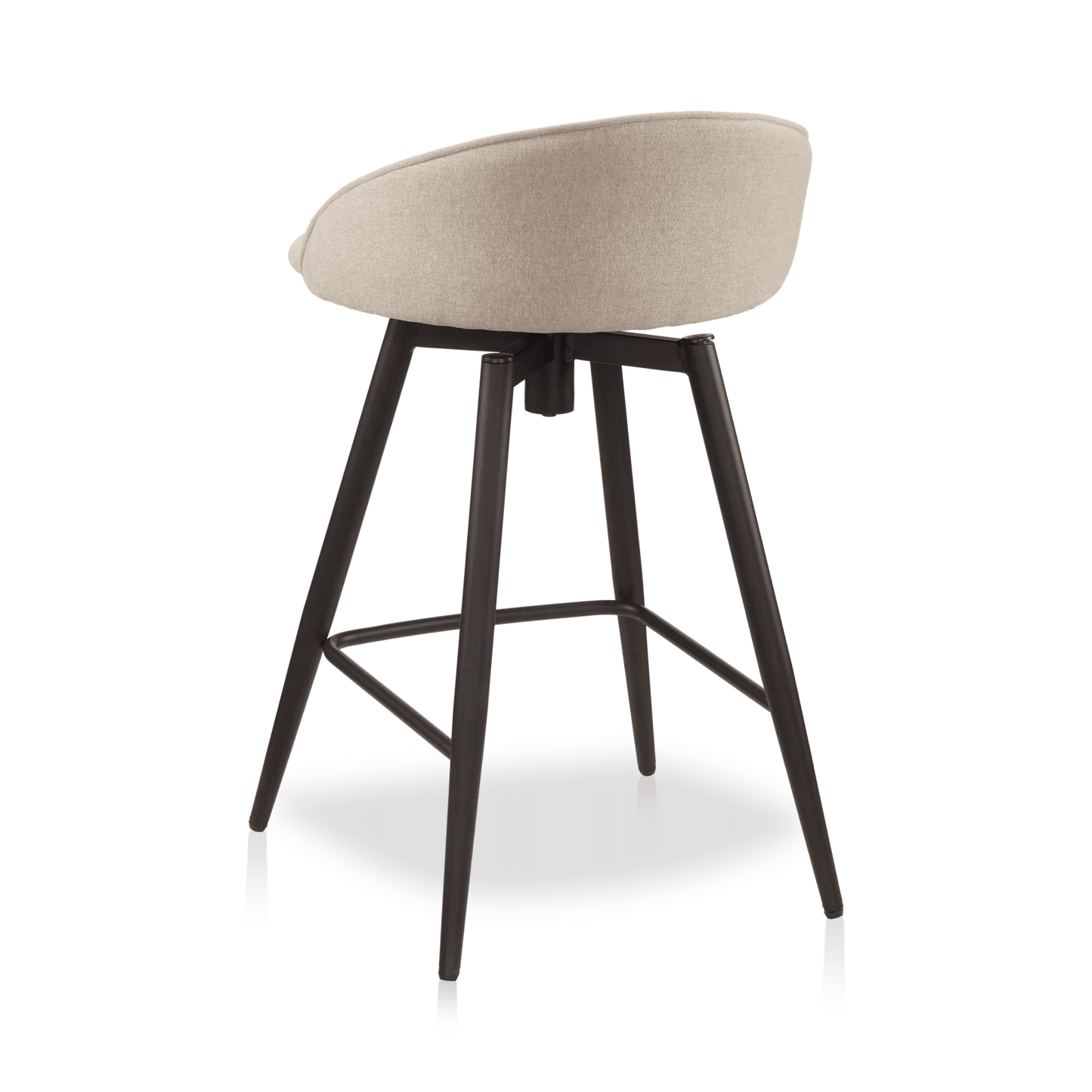 Fabric and Metal Bar Stool