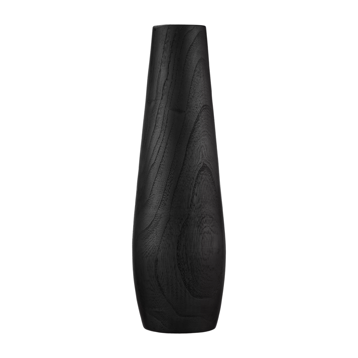 Black Wood Floor Vase