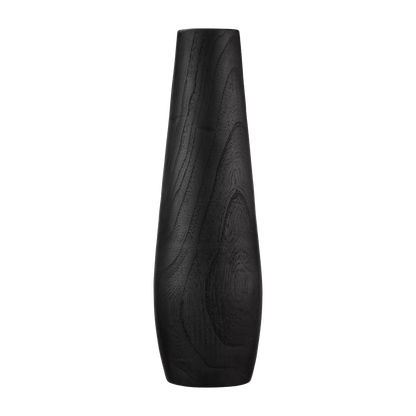 Black Wood Floor Vase