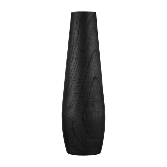 Black Wood Floor Vase