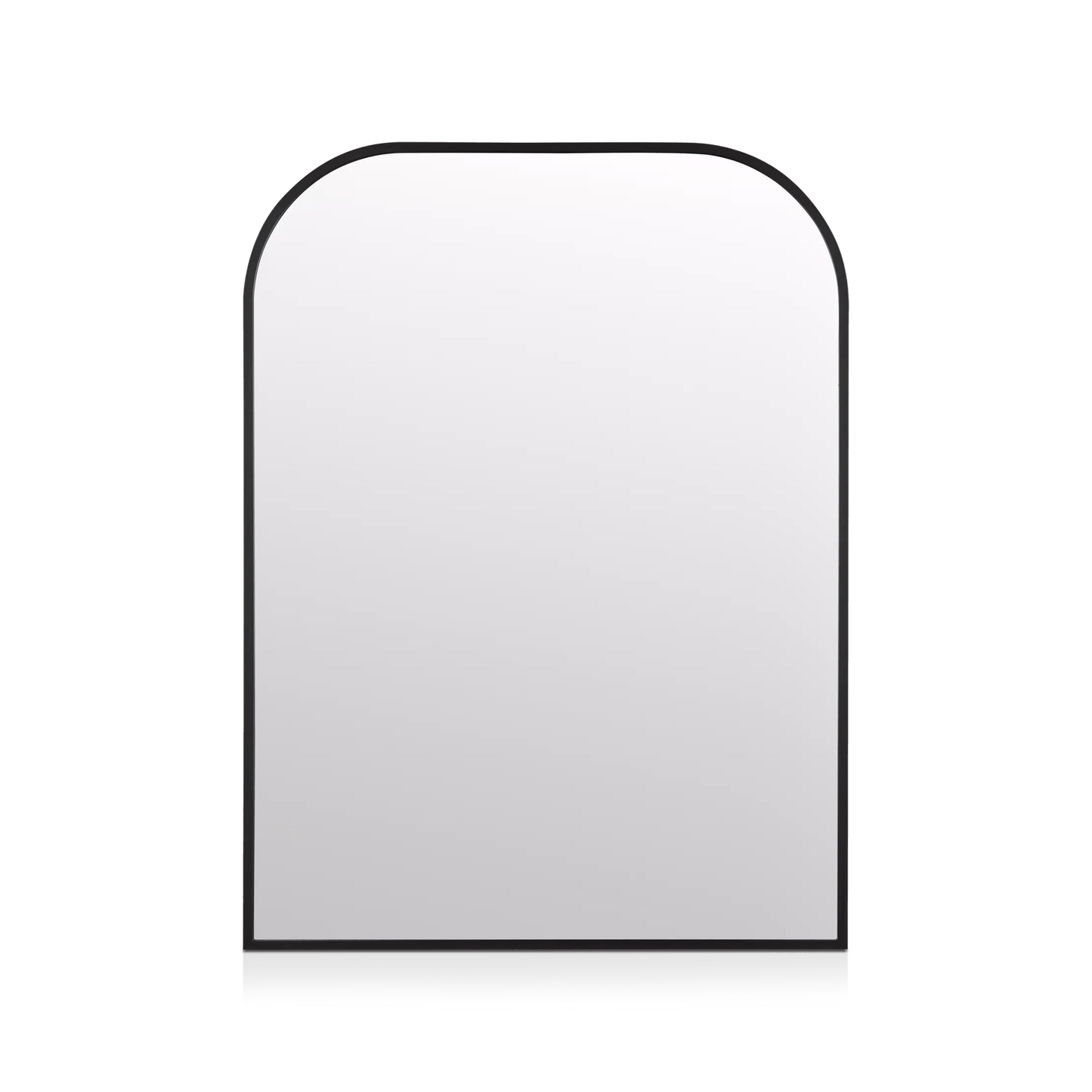 Black Frame Modern Mantle Mirror