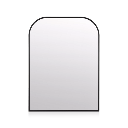 Black Frame Modern Mantle Mirror