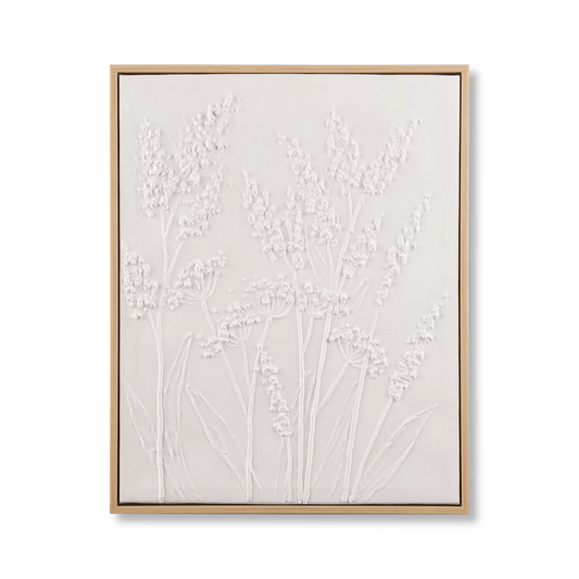 Dried Stem Oil Painted Framed Art