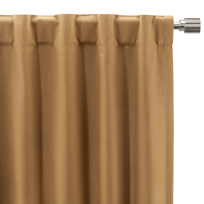 Ochre Taha Rod Pocket Back Tab Blackout Curtain