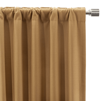Ochre Taha Rod Pocket Back Tab Blackout Curtain