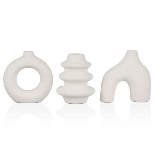Set of 3 Decorative Table Vases